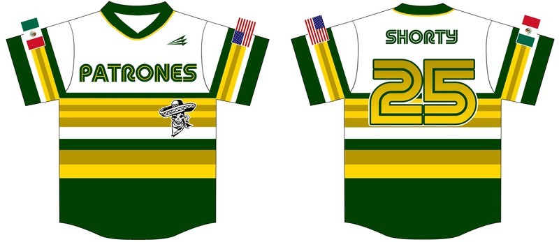 Patrones Custom Baseball Jersey #6