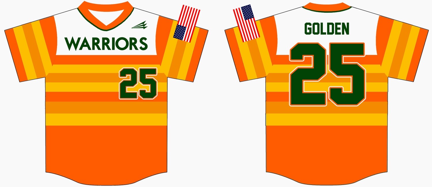 OC Warriors Custom Baseball Jersey #1