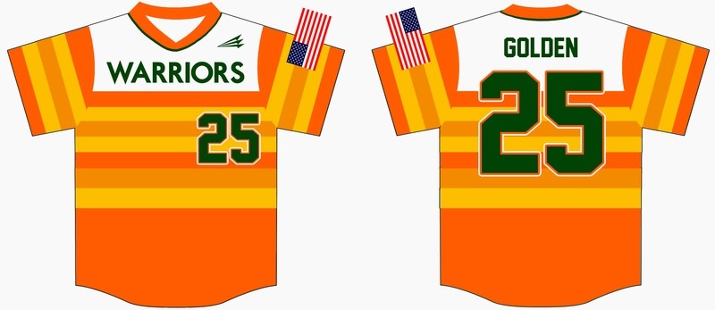 OC Warriors Custom Baseball Jersey #1