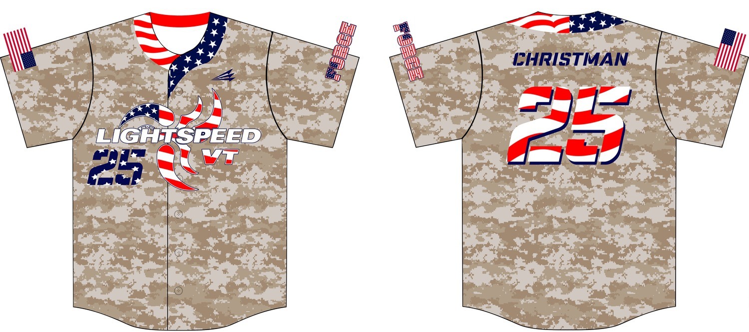 Las Vegas Force Custom Baseball Jersey Design #2
