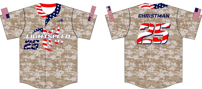 Las Vegas Force Custom Baseball Jersey Design #2