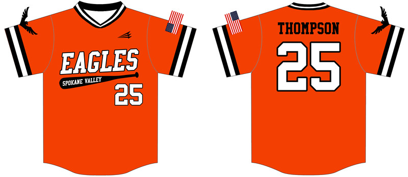 Spokane Valley Eagles Custom Hexaflex Baseball Jersey #J2B