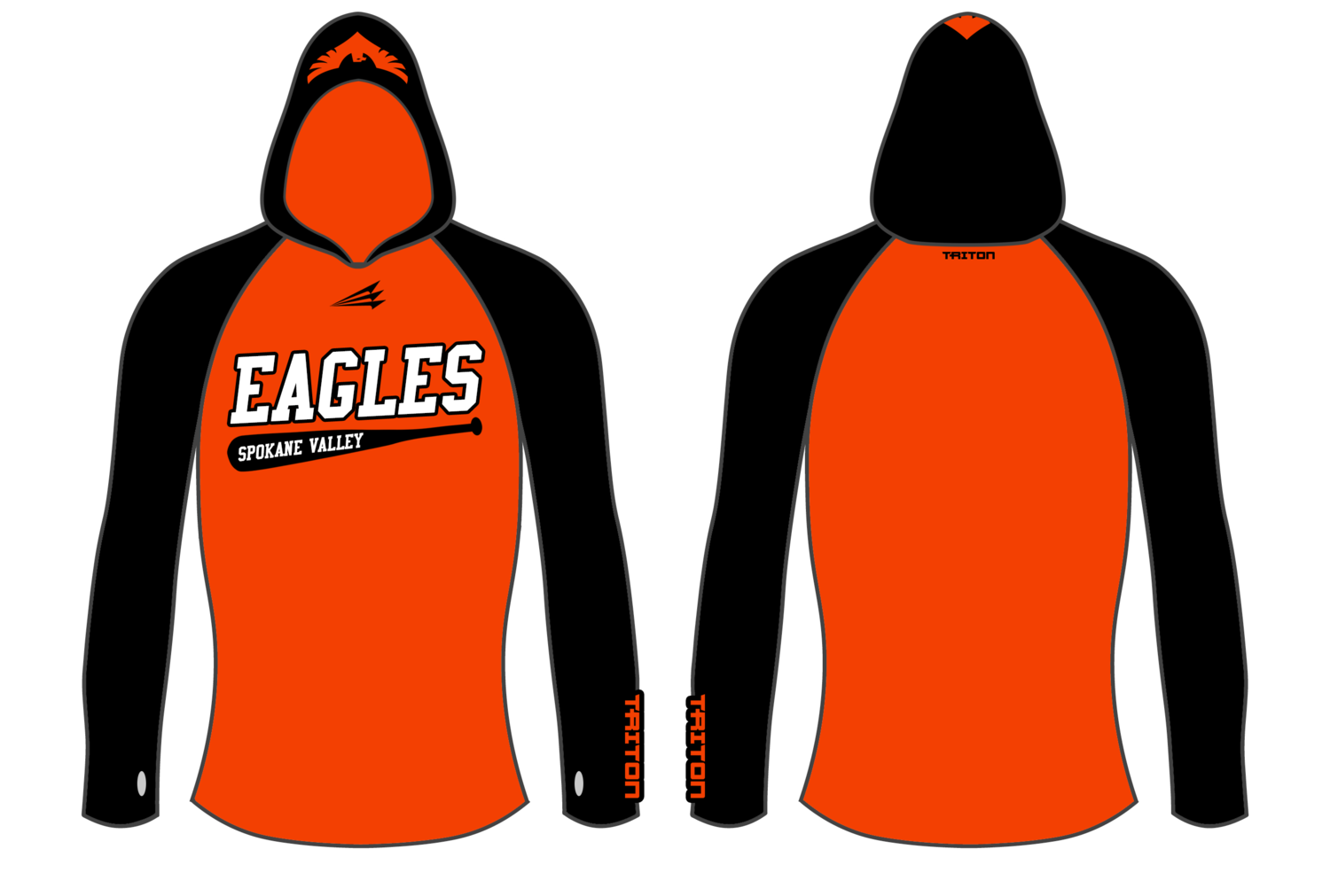 Spokane Valley Eagles Baseball Custom Women&#39;s NanoHood #WNH1D
