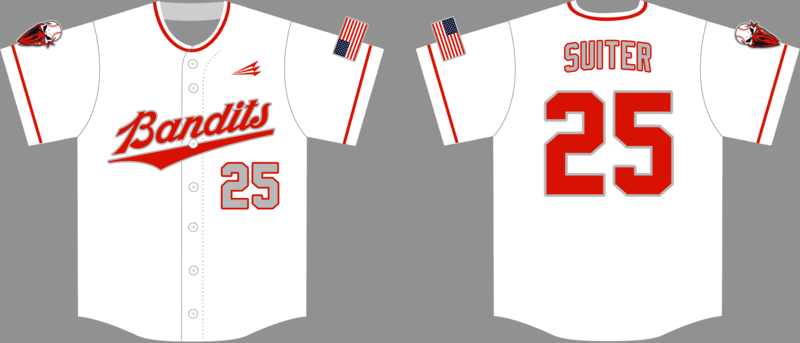 Bentonville Bandits Custom Hexaflex Baseball Jersey #J12