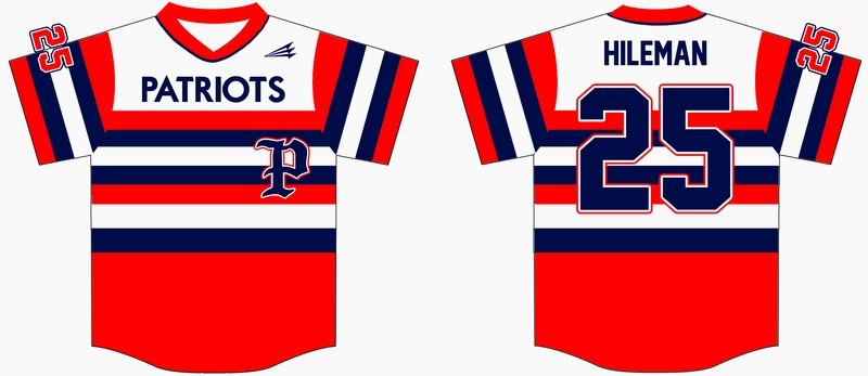 Patriots Baseball Custom Game Jersey #3