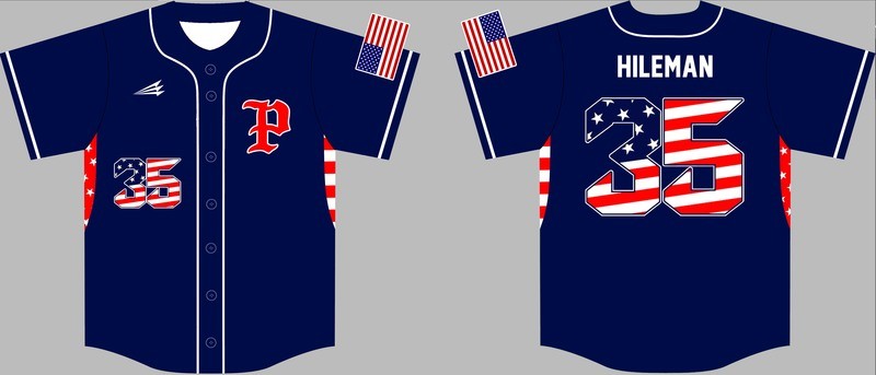 Patriots Baseball Custom Game Jersey #4