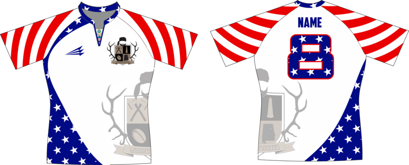 Gadsden Pioneers Patriotic Rugby Jersey