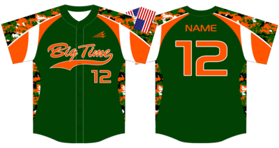 Big Time Baseball Green Jersey
