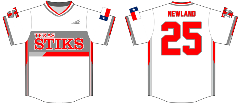 Texas Stiks Custom Baseball Jersey #3D