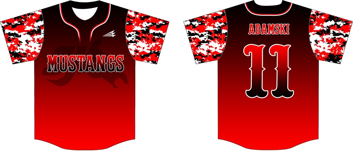 South Jersey Mustangs Baseball Jersey Design 8