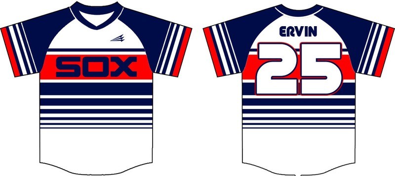 Kaufman White Sox Custom Baseball Jersey 4 (Pro-Premier)