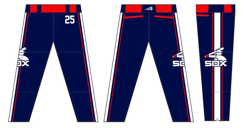 Kaufman White Sox Custom Baseball Pants 1