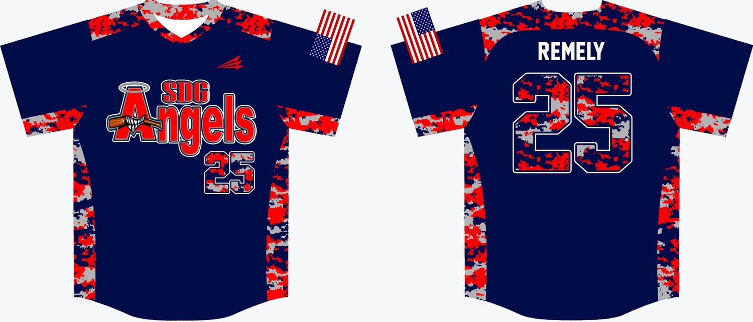 SDG Angels Custom Baseball Jersey #2C