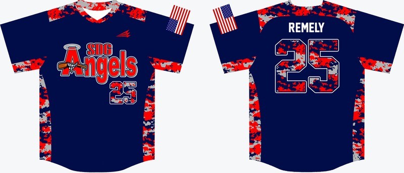 SDG Angels Custom Baseball Jersey #2C