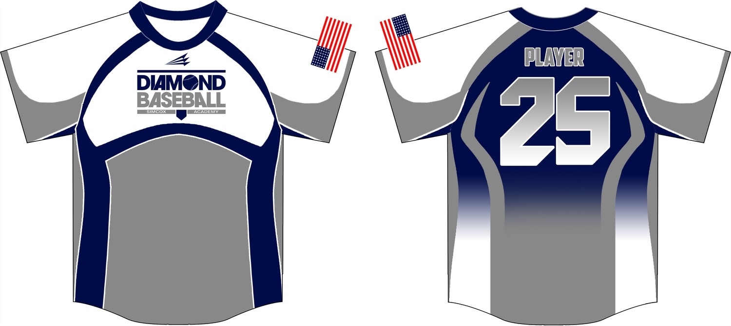 Diamond Baseball Custom Jersey Design #3C
