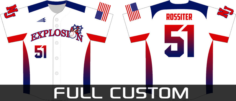 New Jersey Explosion Custom Baseball Jersey #5b