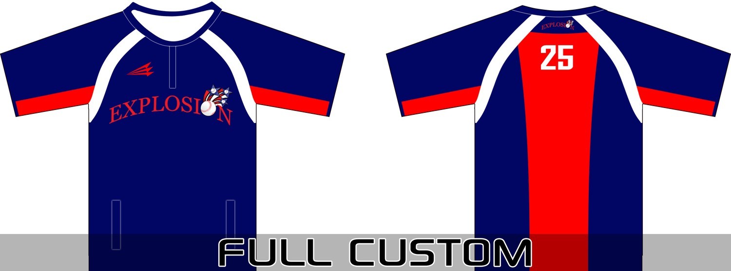 New Jersey Explosion Baseball Clutch Cage Jacket (Navy)