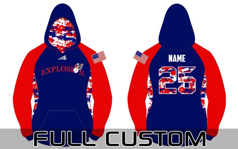 New Jersey Explosion Baseball Vulcan Sublimated Hoodie