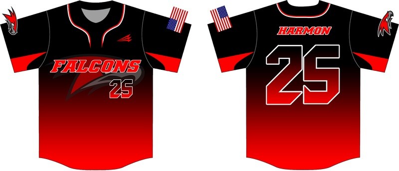 Fairfield Union Falcons Custom Baseball Jersey Design #1B