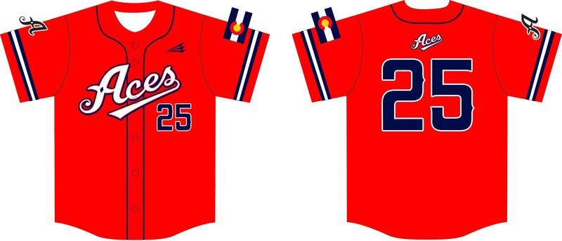 Colorado Aces Custom Baseball Jersey 2c