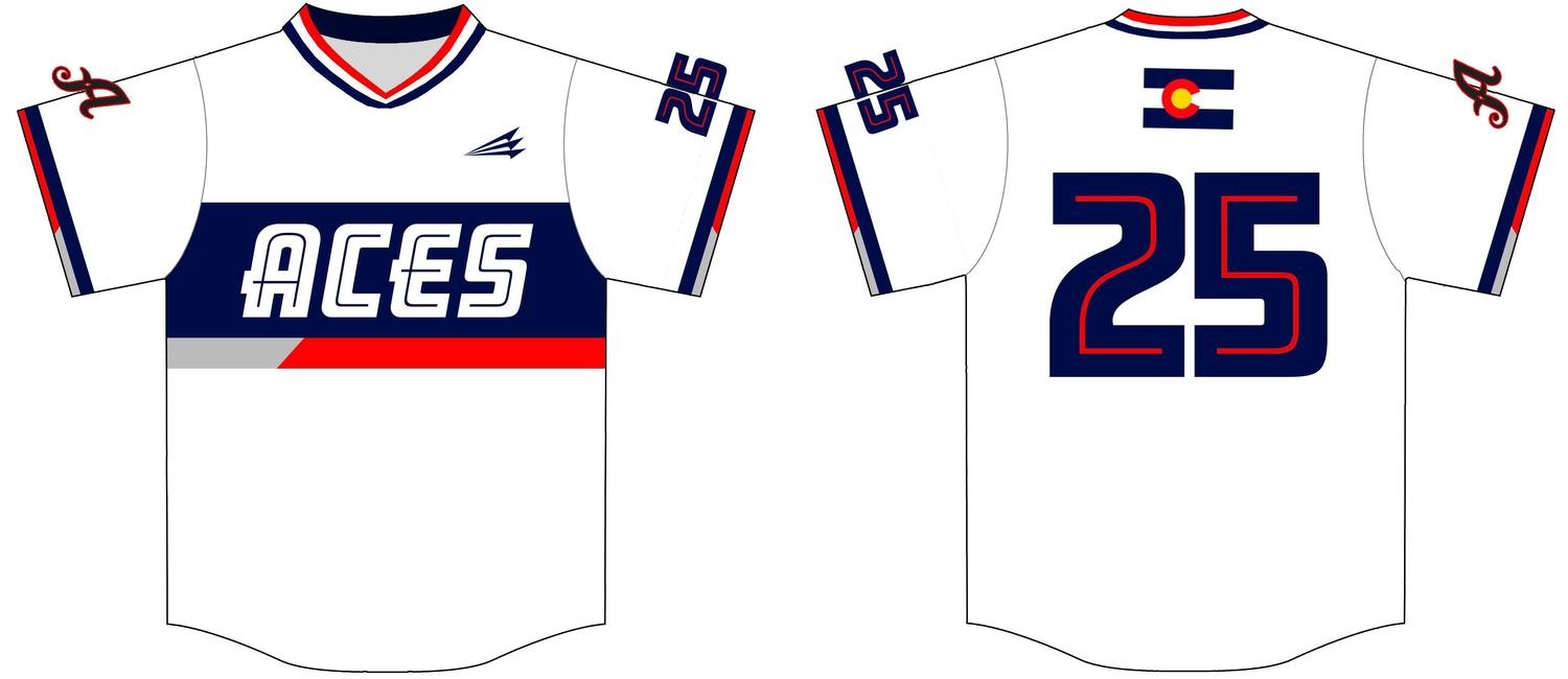 Colorado Aces Custom Baseball Jersey 1d