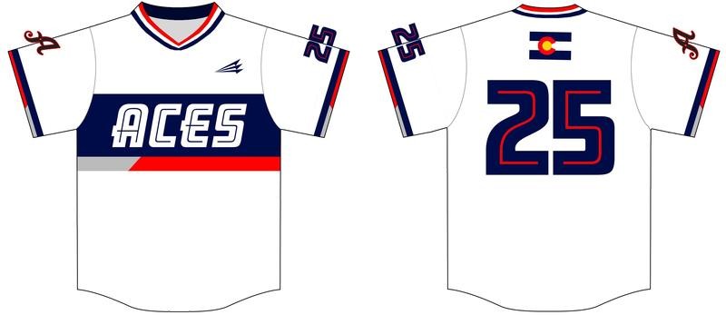 Colorado Aces Custom Baseball Jersey 1d