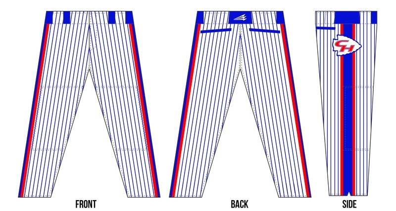 Chippewa Hills Custom Baseball Pants #1