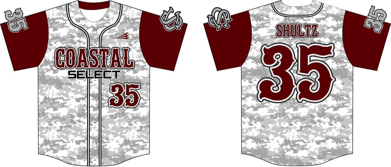 Coastal Select Custom Jersey Design #8B