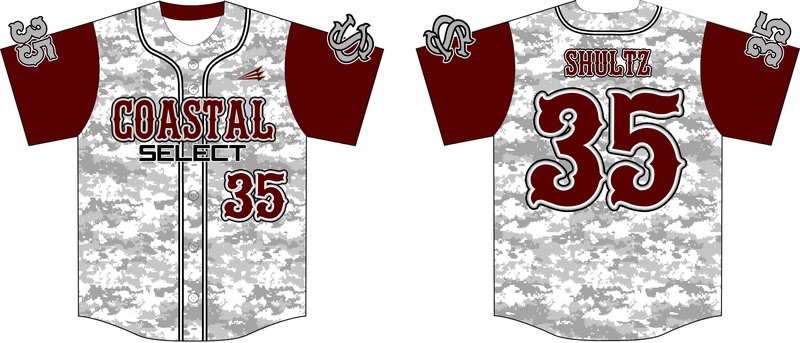Coastal Select Custom Jersey Design #8B