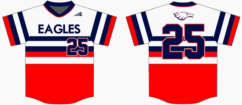 NTX Eagles Custom Baseball Jersey Design #2C