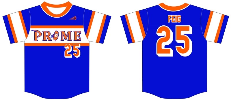 NJ Prime Custom Baseball Jersey 1B