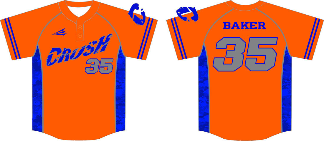 Clanton Crush Baseball Game Jersey #1b