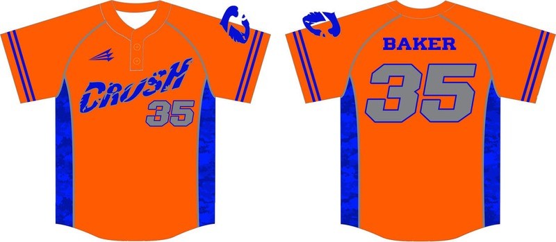 Clanton Crush Baseball Game Jersey #1b
