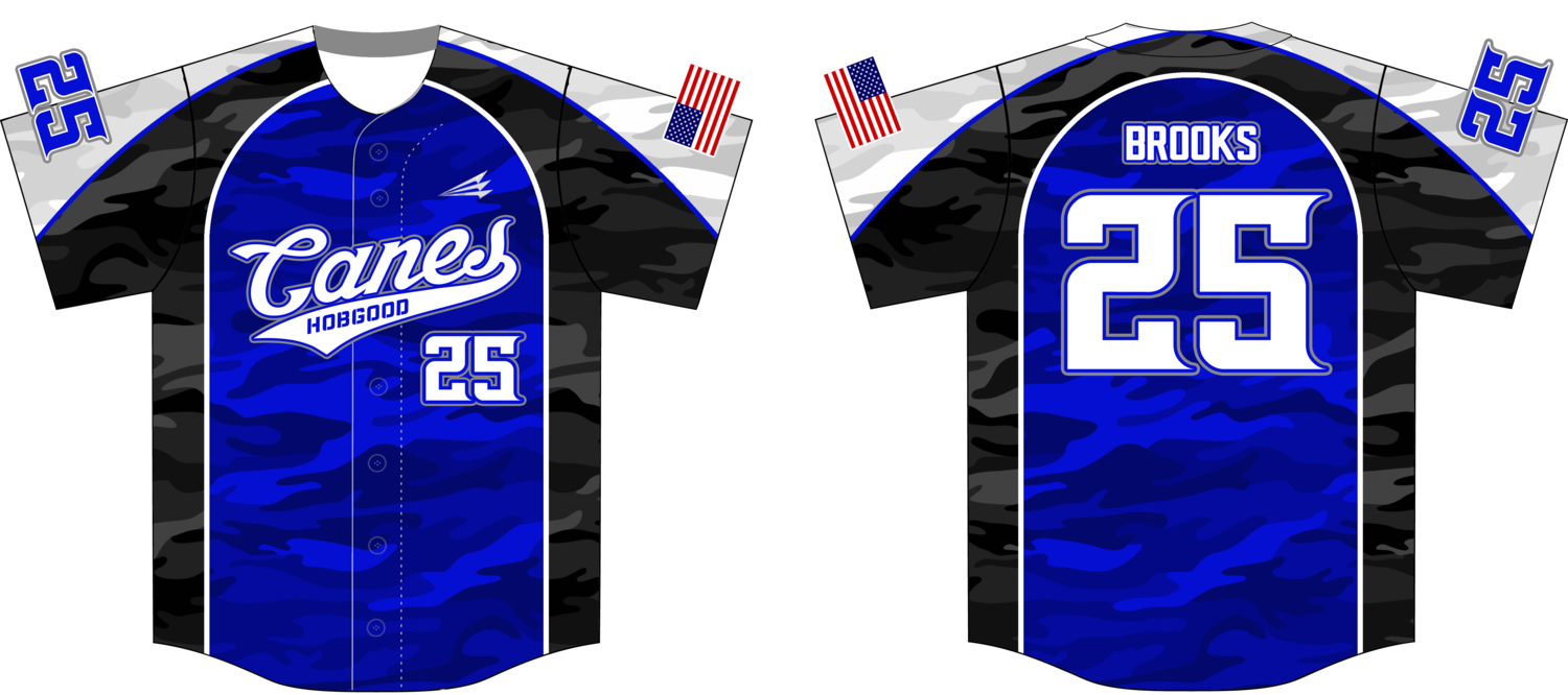 Hobgood Canes 8u Custom Baseball Jersey #Canes4
