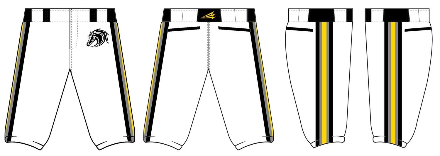 Stallions Baseball Custom Baseball Pants #1b