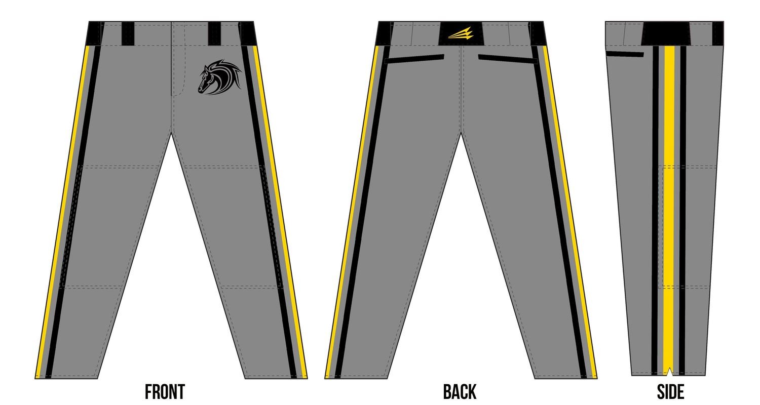 Stallions Baseball Custom Baseball Pants #2a
