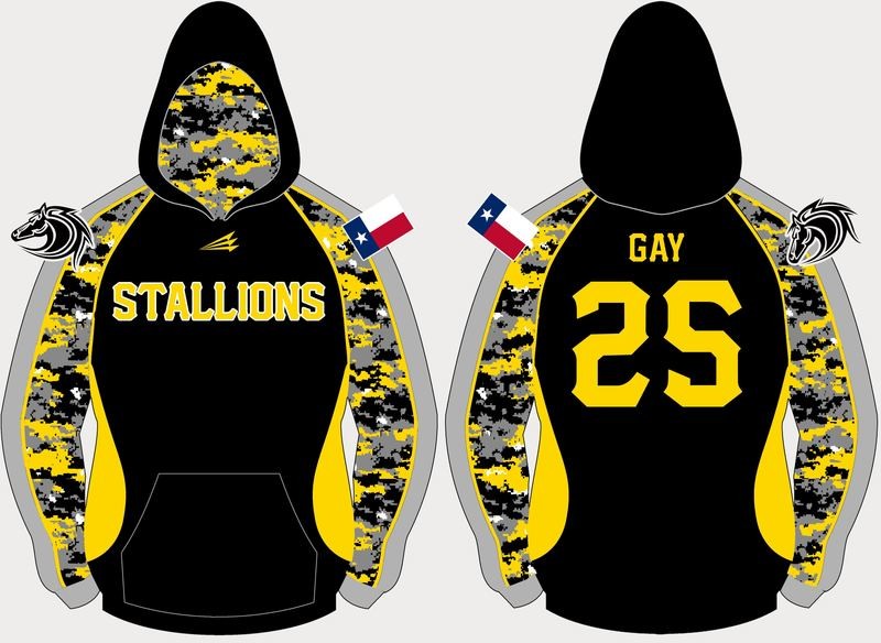 Stallions Baseball Vulcan Winterproof Sublimated Hoodie 2