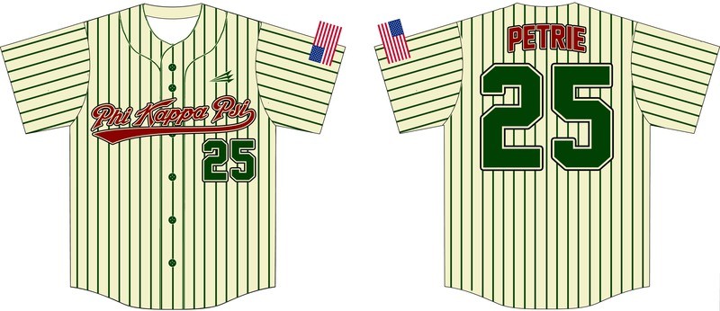 Phi Kappa Psi Custom Baseball Jersey #2B