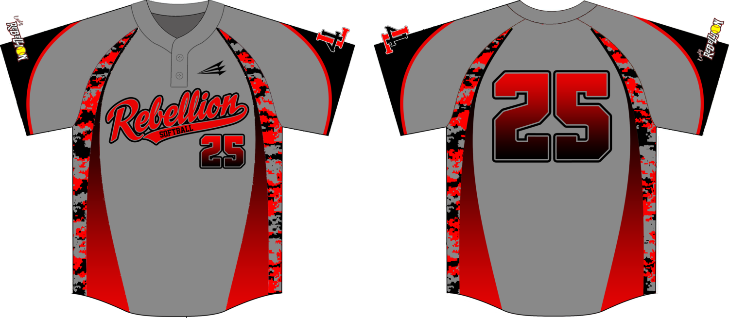 Lady Rebellion Custom Baseball Jersey - D2