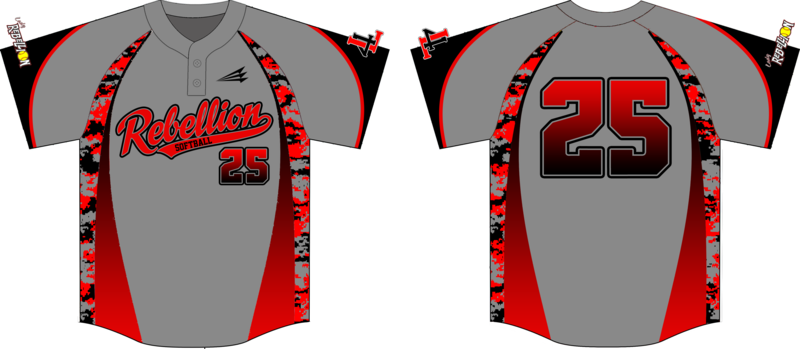 Lady Rebellion Custom Baseball Jersey - D2