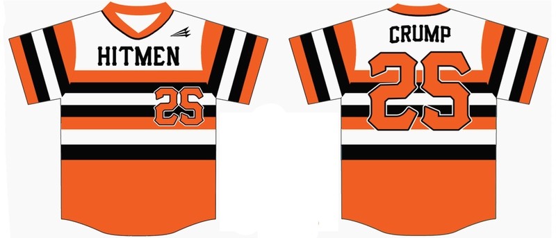 Hitmen (Crump) Custom Baseball Jersey D6b