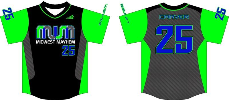 Mid West Mayhem Custom Baseball Jersey #3d