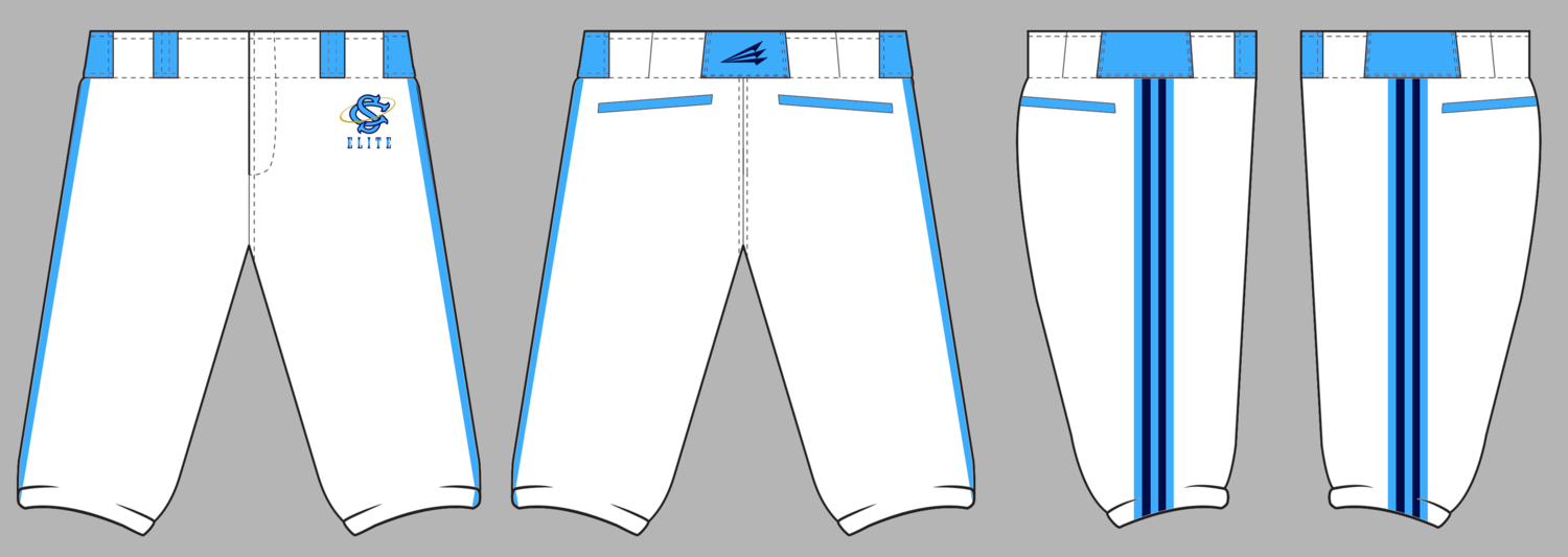 Space City Elite Baseball Custom Knicker Pants D3b