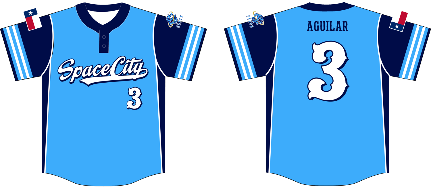 Space City Elite Baseball Custom Game Jersey D1b
