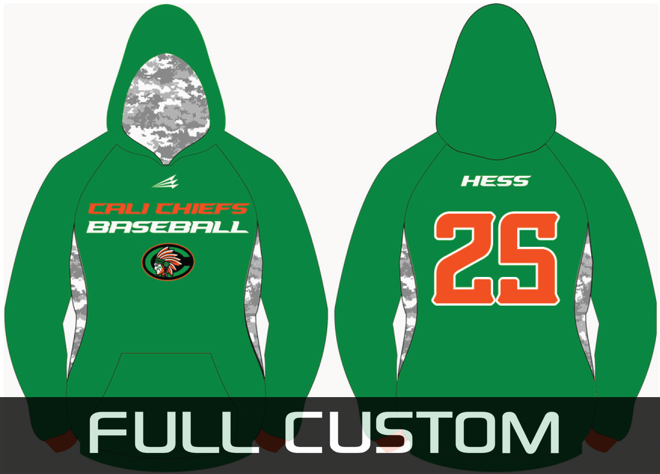 Cali Chiefs Winterproof Sublimated Hoodie