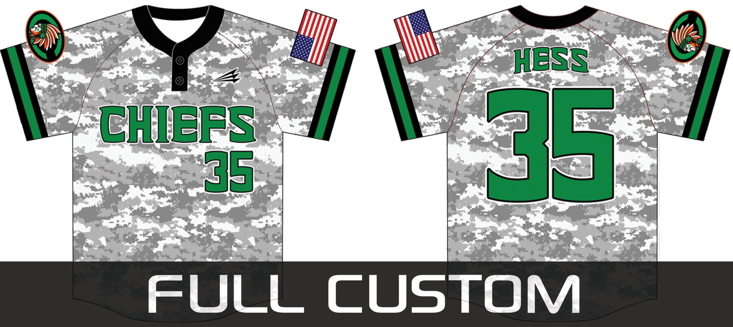 Cali Chiefs Custom Baseball Jersey D7