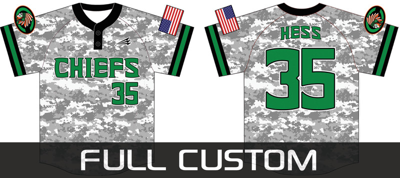 Cali Chiefs Custom Baseball Jersey D7