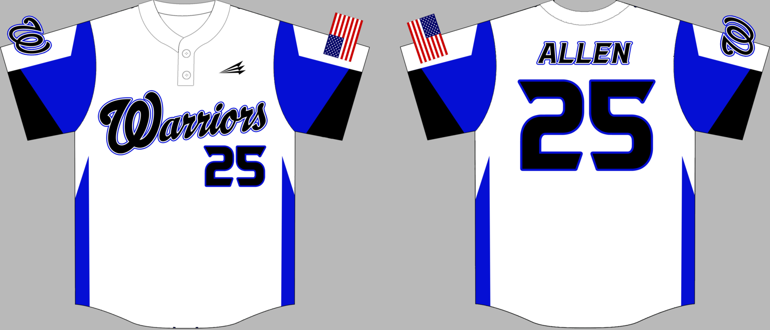 Tennessee Warriors (Allen) Custom Baseball Jersey Design #5B