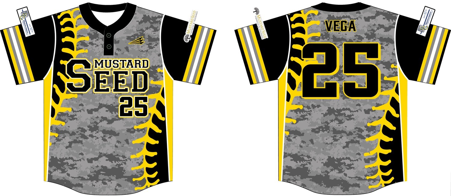 Mustard Seeds Custom Baseball Jersey #2B