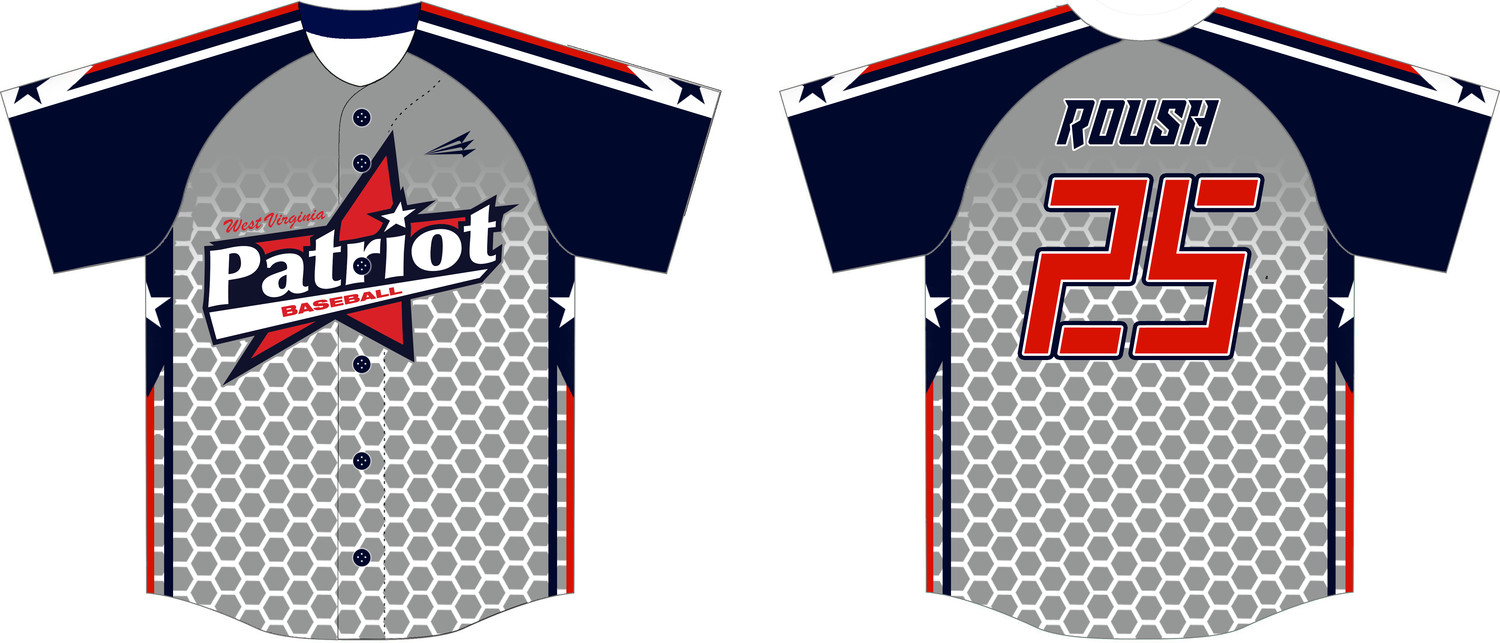 WV Patriots Custom Hexaflex Baseball Jersey #J2